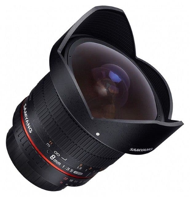 Samyang 8mm f/3.5 Fish-eye CS II w/hood (Canon)