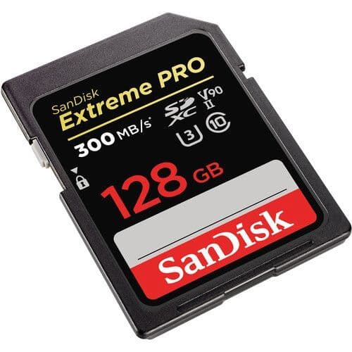 Sandisk 128GB Extreme PRO SDXC V90 300MB UHS-II
