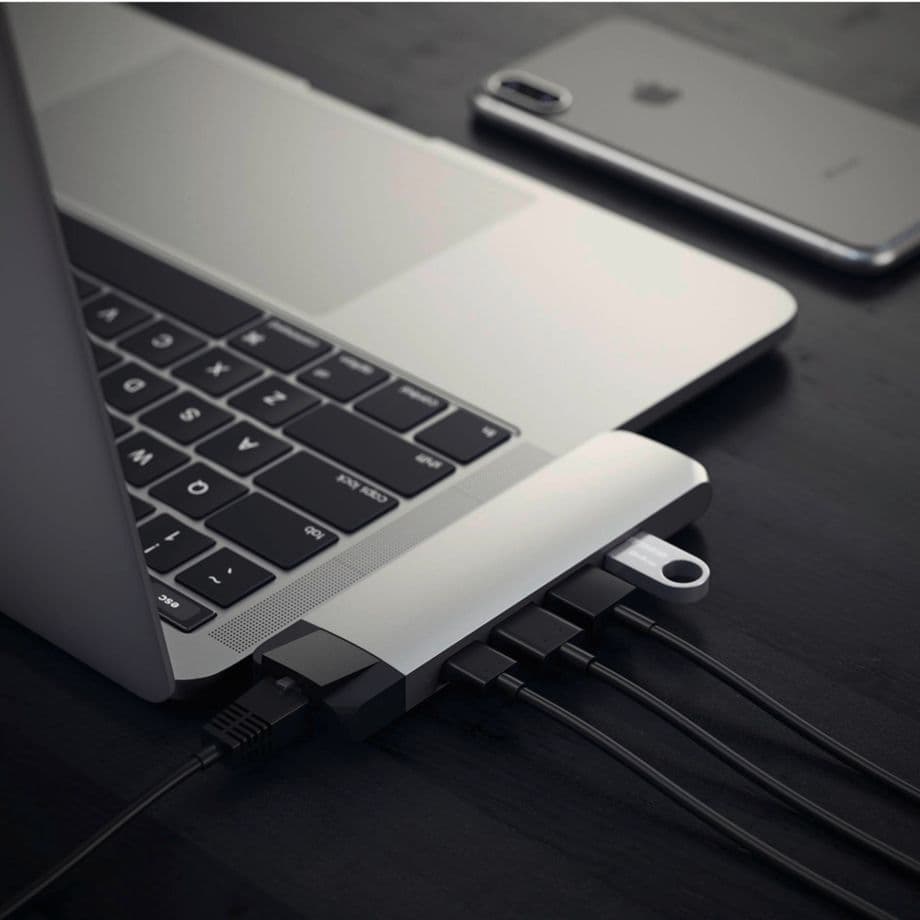 Satechi Type-C Pro Hub 4K HDMI with Ethernet silver