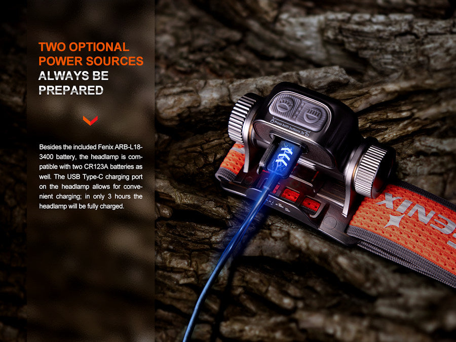 Fenix HM65R-T V2.0 Trail Running Headlamp Nebula