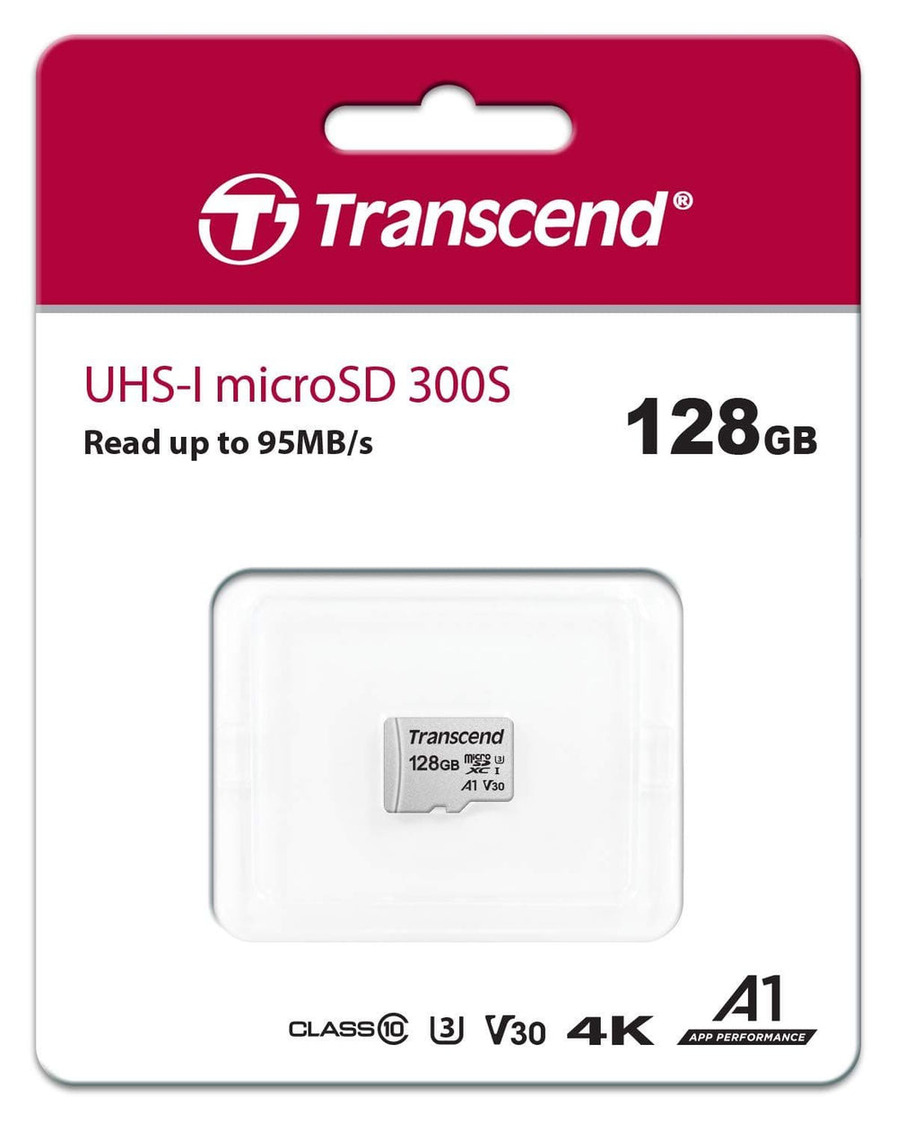 Transcend microSDXC 300S 128GB Class 10 UHS-I U3 V30 A1