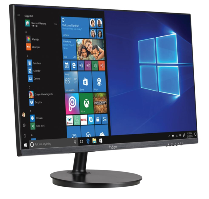 HDEW A27-i7 All-In-One PC Intel Core i7-14700, 512GB SSD, 16GB RAM, 1TB HDD, Black