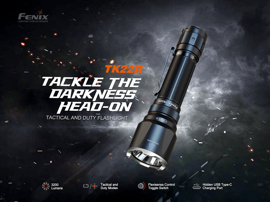Fenix TK22R 3200 Lumen Rechargeable Tactical Torch